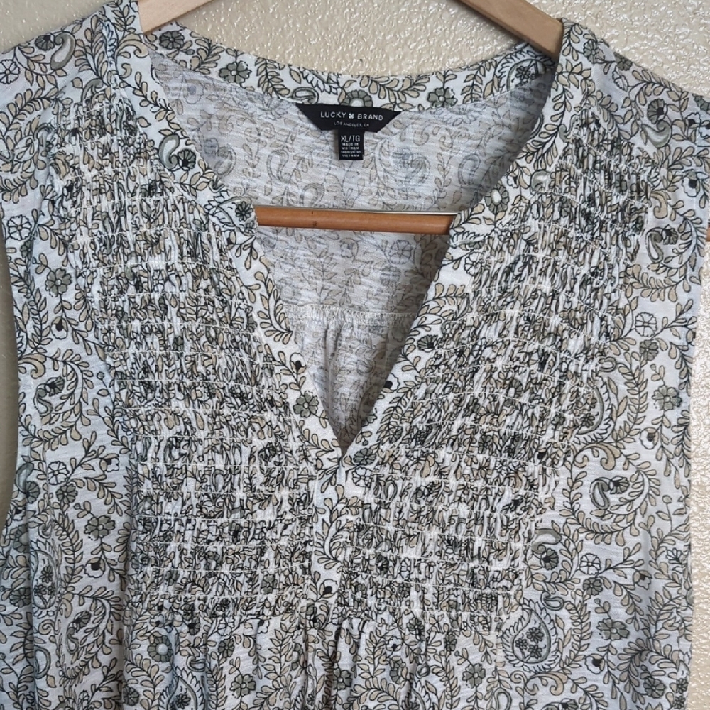 4x1 Boho Bundle Tops, Lucky Brand Multicolor Floral Blouse, See Description - Picture 11 of 16